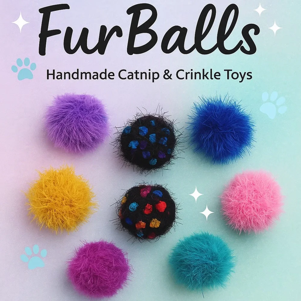 FURBALLS - RED/ORANGE